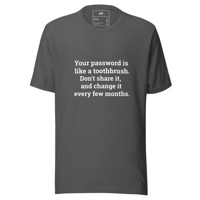 Your password is like a toothbrush V3 - Unisex t-shirt