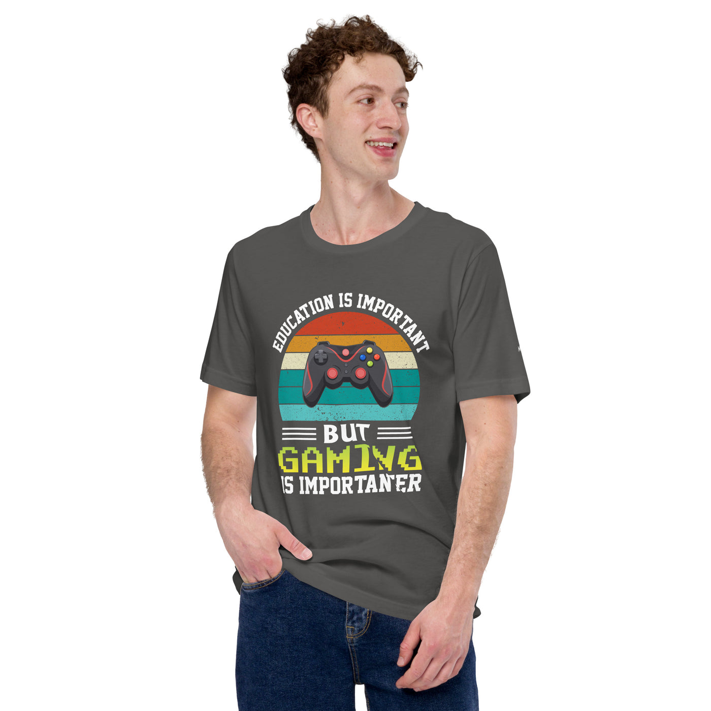 Education is Important, but Gaming is importanter - Unisex t-shirt