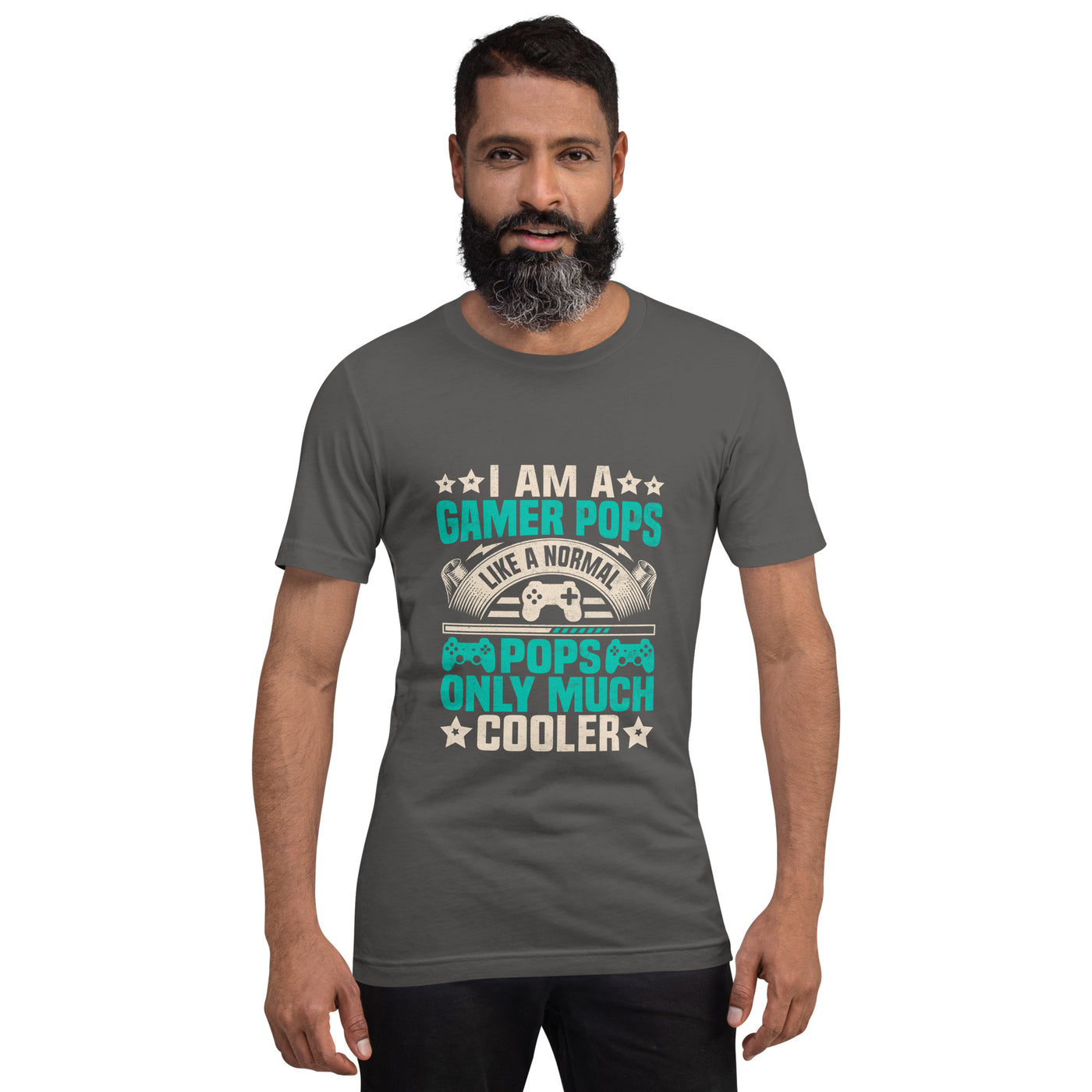 I am a Gamer Pops, like a normal Pops only much cooler - Unisex t-shirt