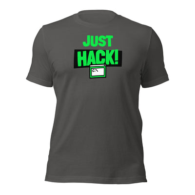 Just Hack (Green text) - Unisex t-shirt