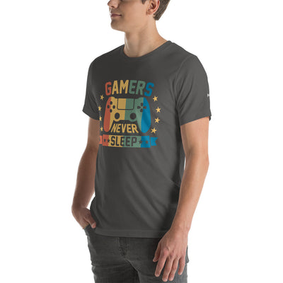 Gamers never sleep - Unisex t-shirt