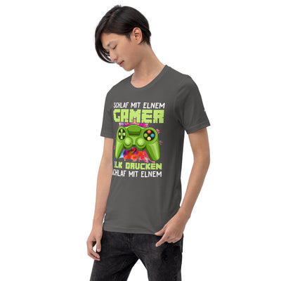 Schlaf Mit Elnem Gamer Drucken - Unisex t-shirt