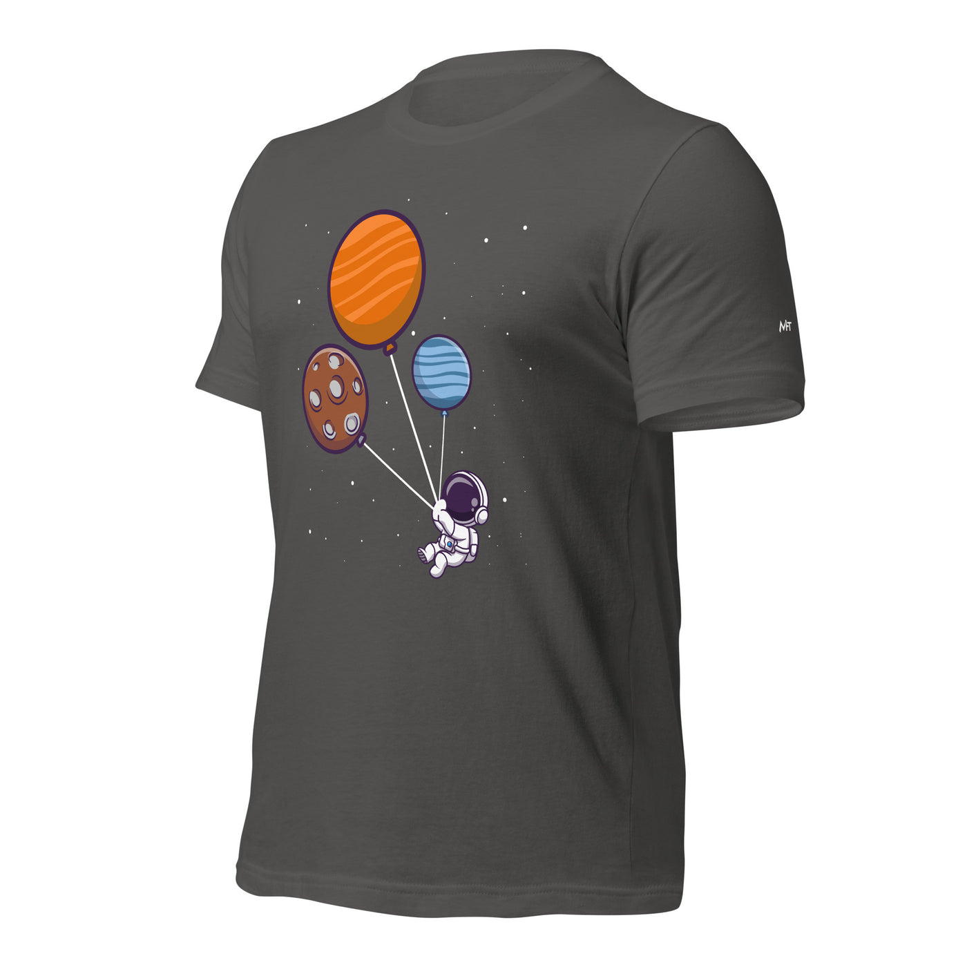 Astronaut with Balloons in Space - Unisex T-shirt