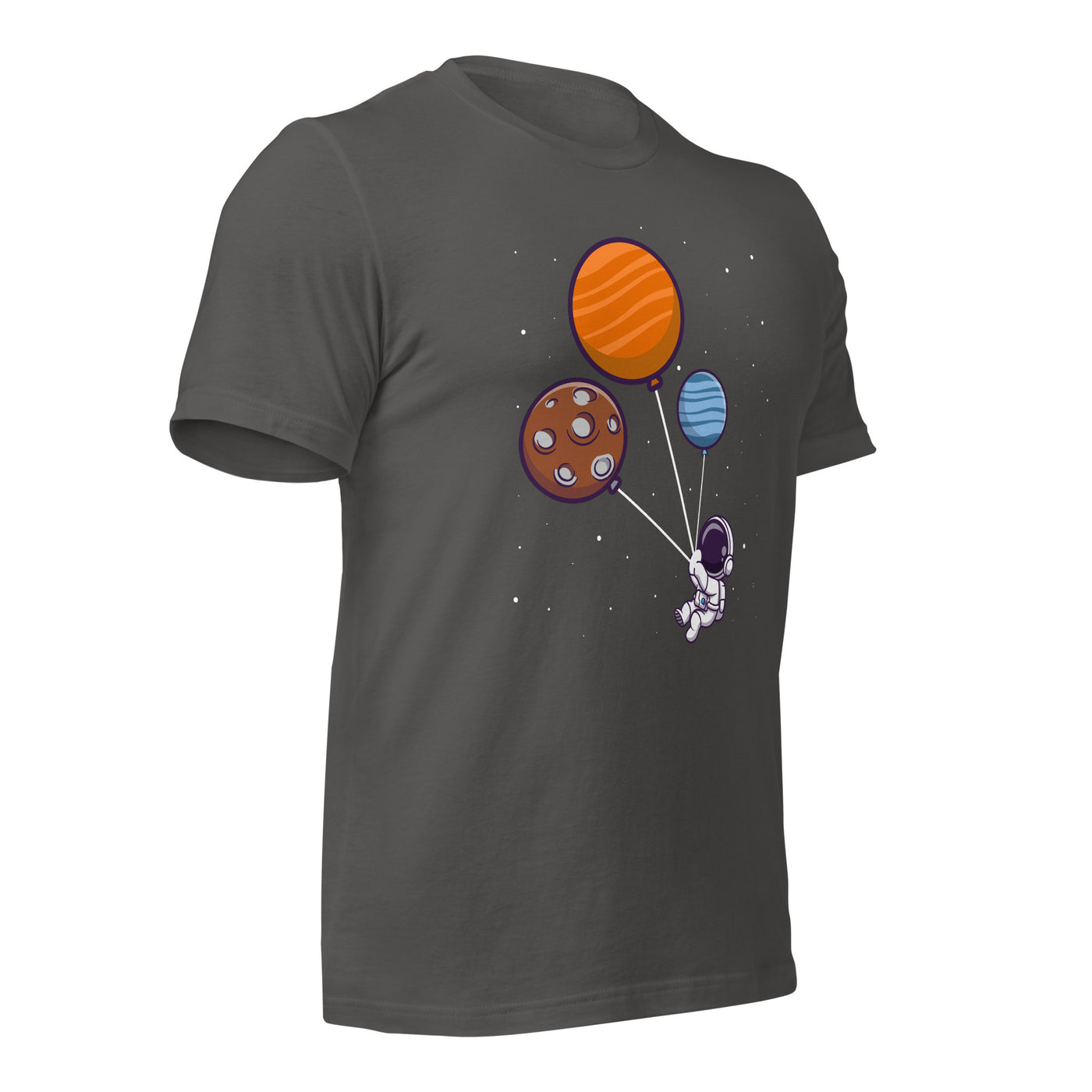 Astronaut with Balloons in Space - Unisex T-shirt