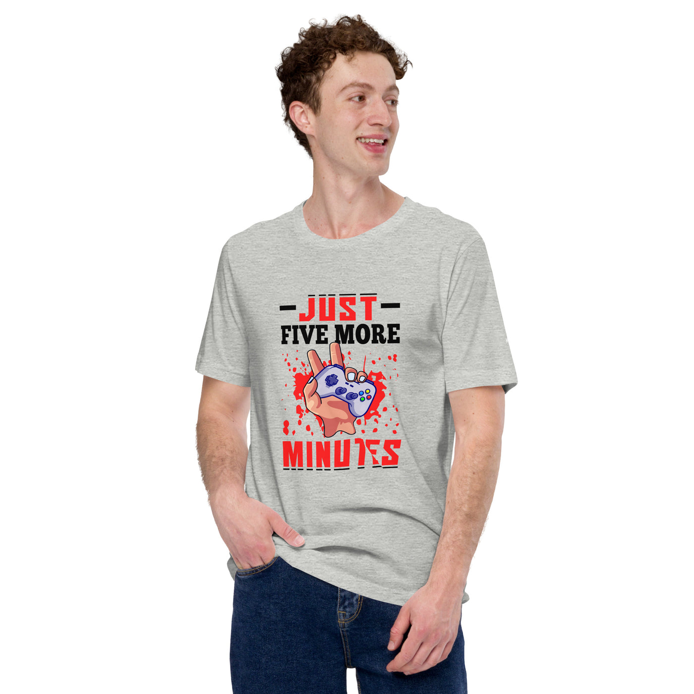 Just 5 more Minutes Rima in Dark Text - Unisex t-shirt