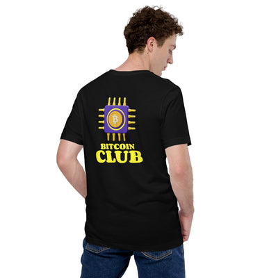 BITCOIN CLUB V3 - Unisex t-shirt ( Back Print )