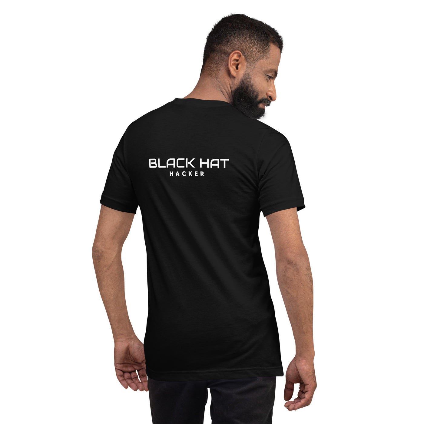 Black Hat Hacker V17 Unisex t-shirt  ( Back Print )