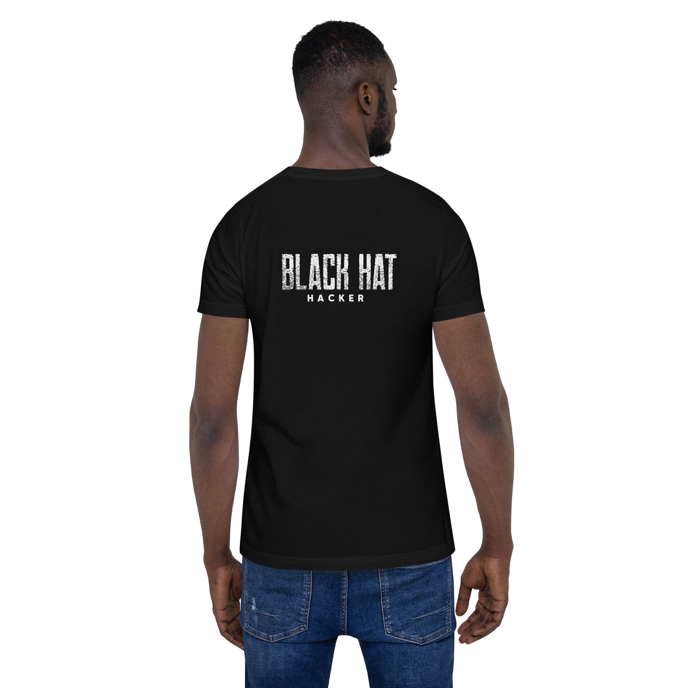 Black Hat Hacker V20 Unisex t-shirt ( Back Print )
