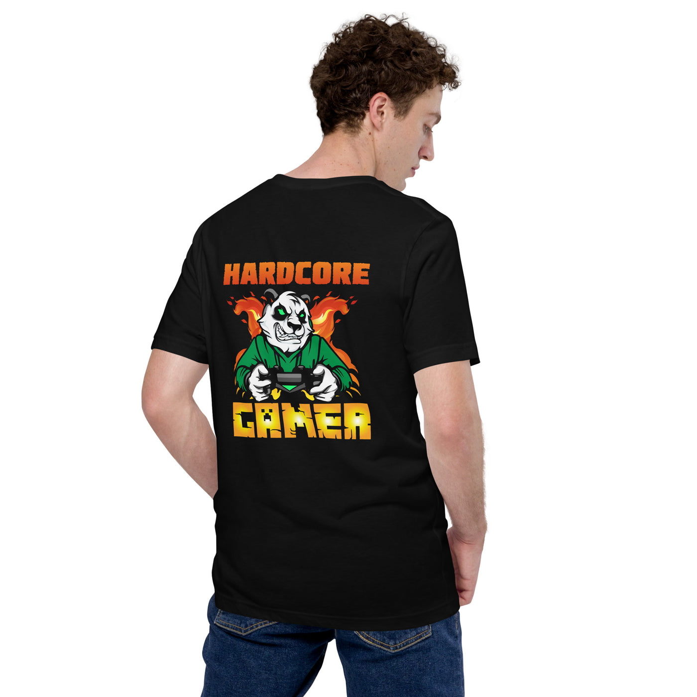 Hard Core Gamer Unisex t-shirt ( Back Print )