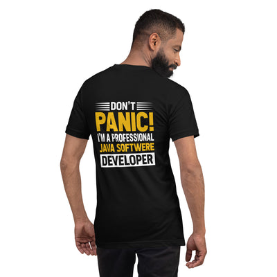 Don't Panic, I am a Professional Java Software Developer - Unisex t-shirt