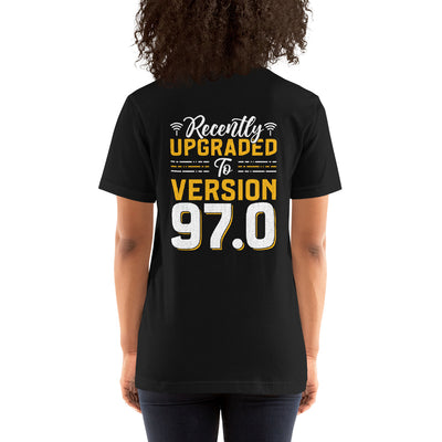 Recently Upgraded to Version 97.0 - Unisex t-shirt ( Back Print )