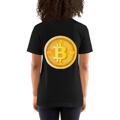 Bitcoin Medal - Unisex t-shirt ( Back Print )