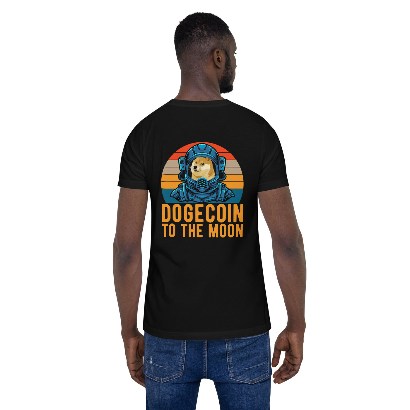 Doge Coin to the Moon - Unisex t-shirt ( Back Print )