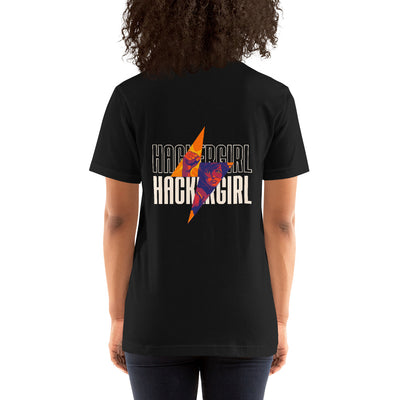 Hacker Girl V1 - Unisex t-shirt ( Back Print )
