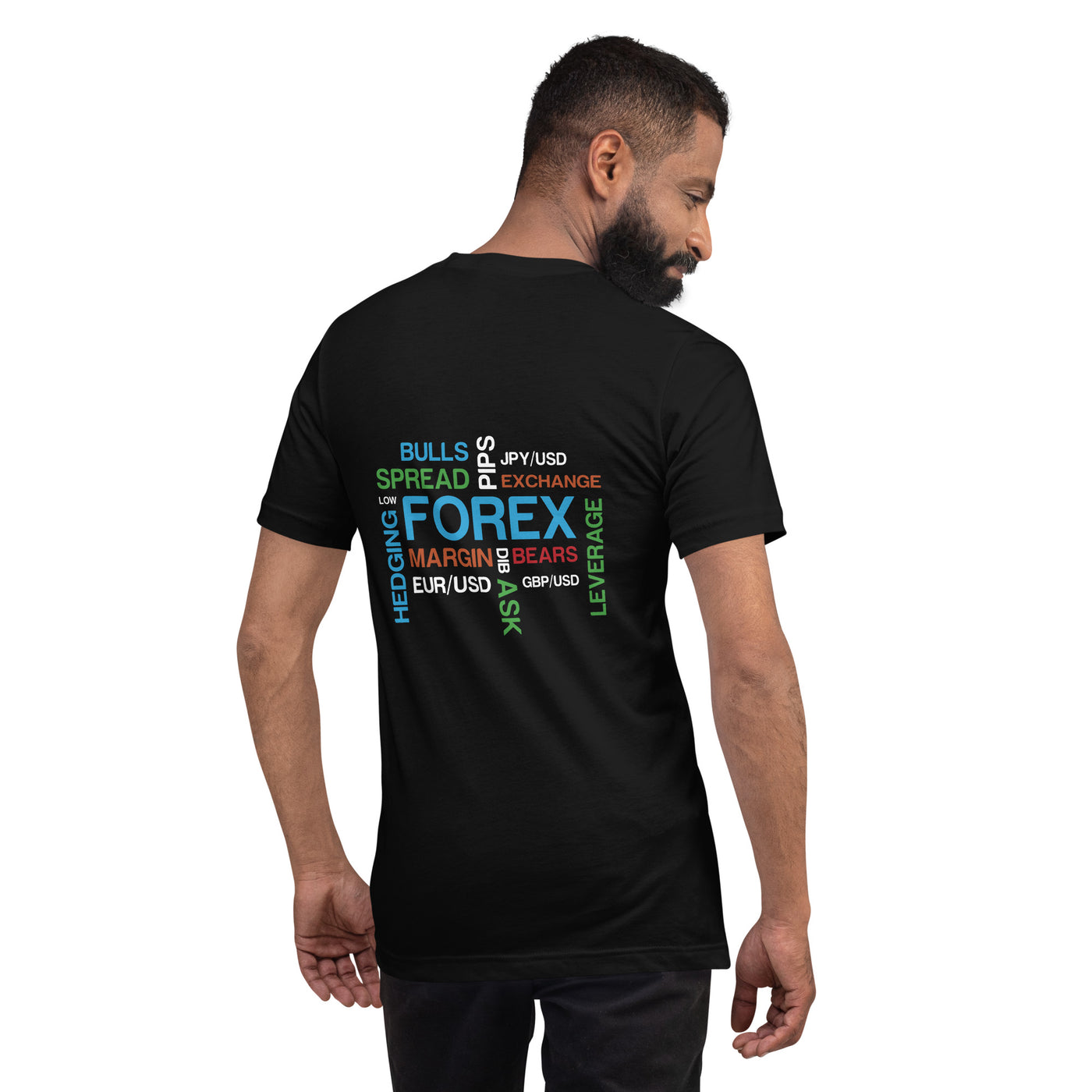 Forex Pips Leverage - Unisex t-shirt ( Back Print )