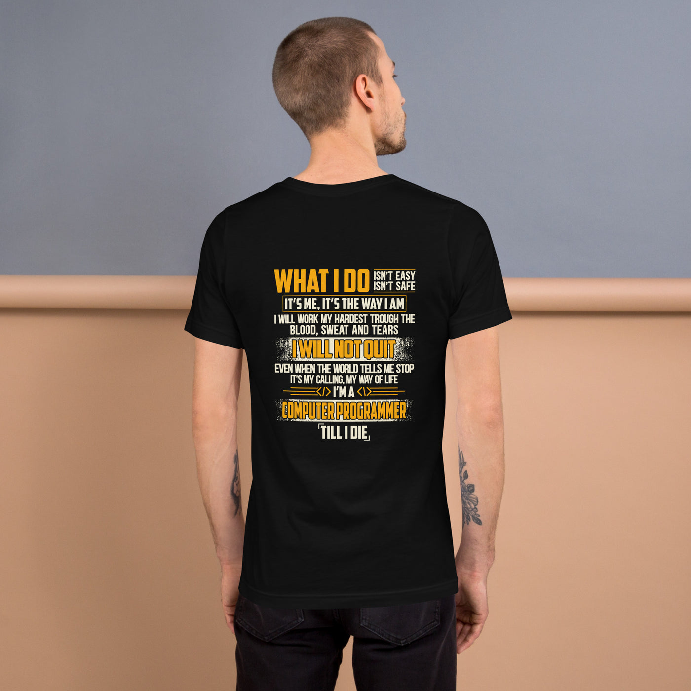 What I do - Unisex t-shirt ( Back Print )