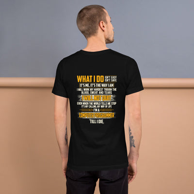 What I do - Unisex t-shirt ( Back Print )