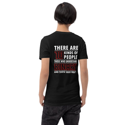 There are 10 kinds of People - Unisex t-shirt ( Back Print )