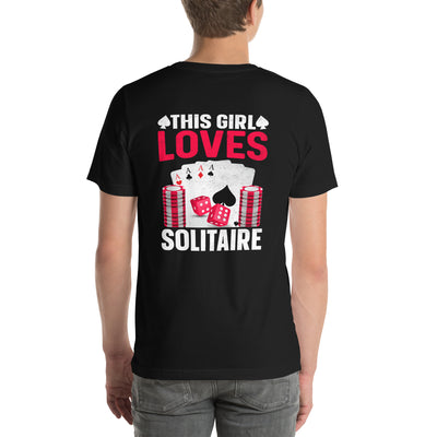 This Girl Loves  Solitaire - Unisex t-shirt ( Back Print )