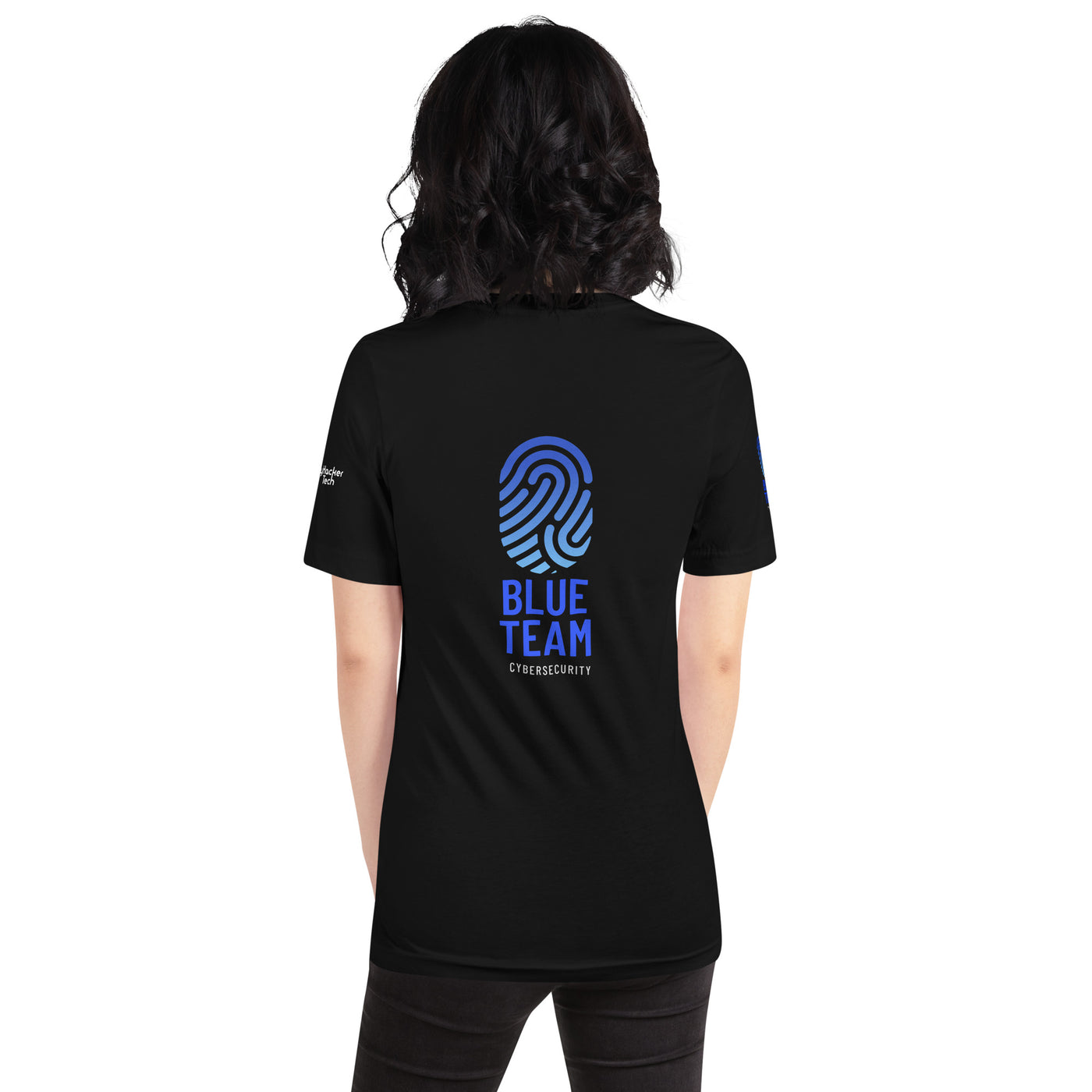 Cyber Security Blue Team v2 - Short-Sleeve Unisex T-Shirt ( Back Print )