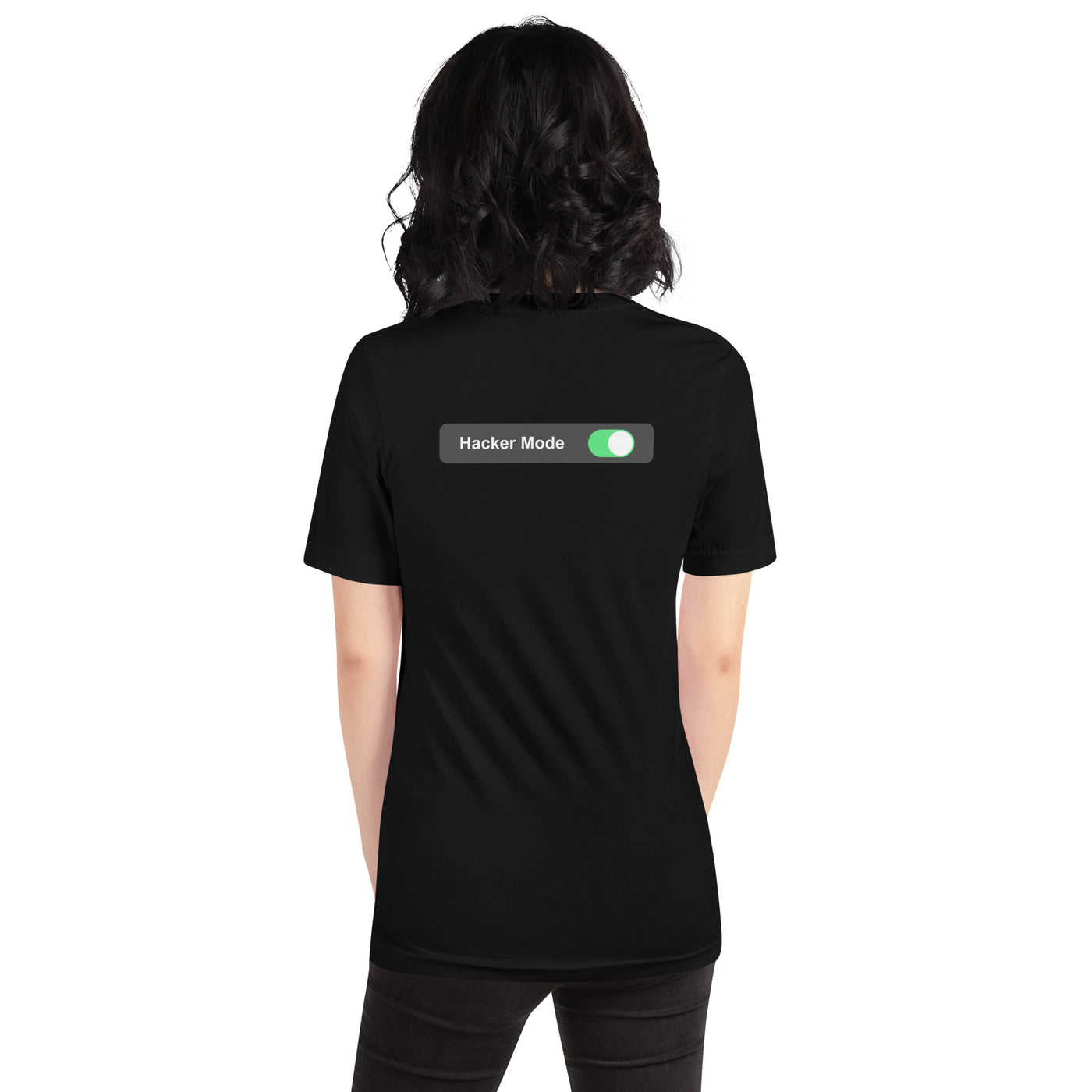 Hacker Mode On - Unisex t-shirt (back print)