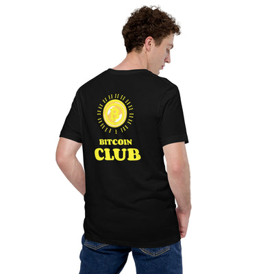 BITCOIN CLUB - Unisex t-shirt ( Back Print )