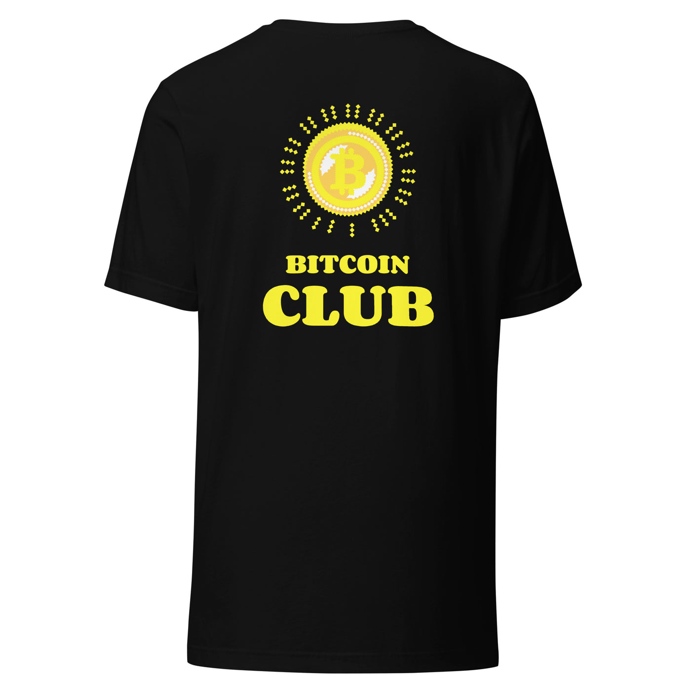 BITCOIN CLUB - Unisex t-shirt ( Back Print )