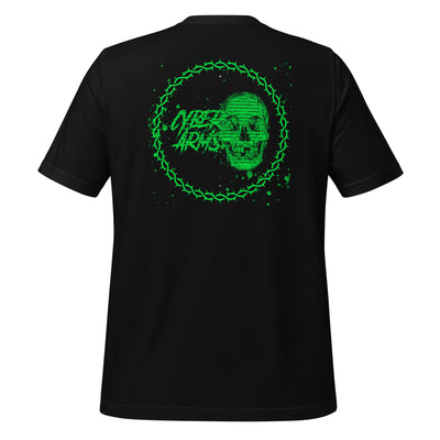 Cyberarms v2green - Unisex t-shirt ( Back Print )