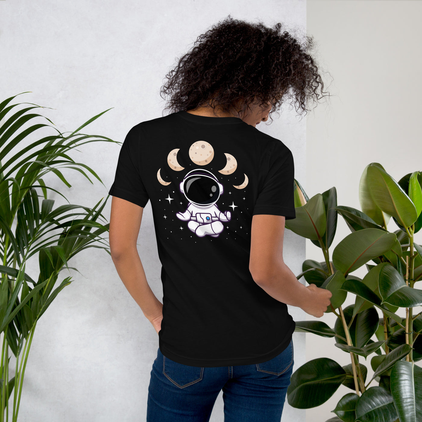 Astronaut Meditation - Unisex t-shirt ( Back Print )