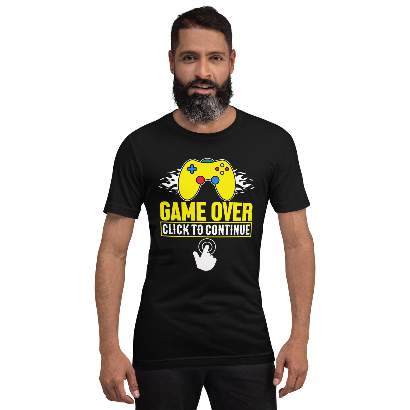 Game Over Click to Continue - Unisex t-shirt
