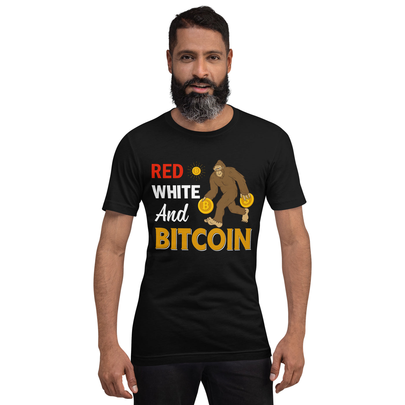 Red, White and Bitcoin - Unisex t-shirt