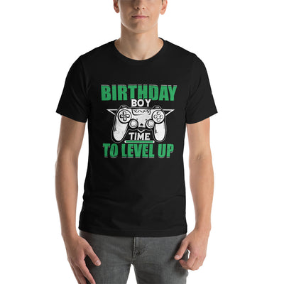 Birthday Boy Time to Level Up Unisex t-shirt