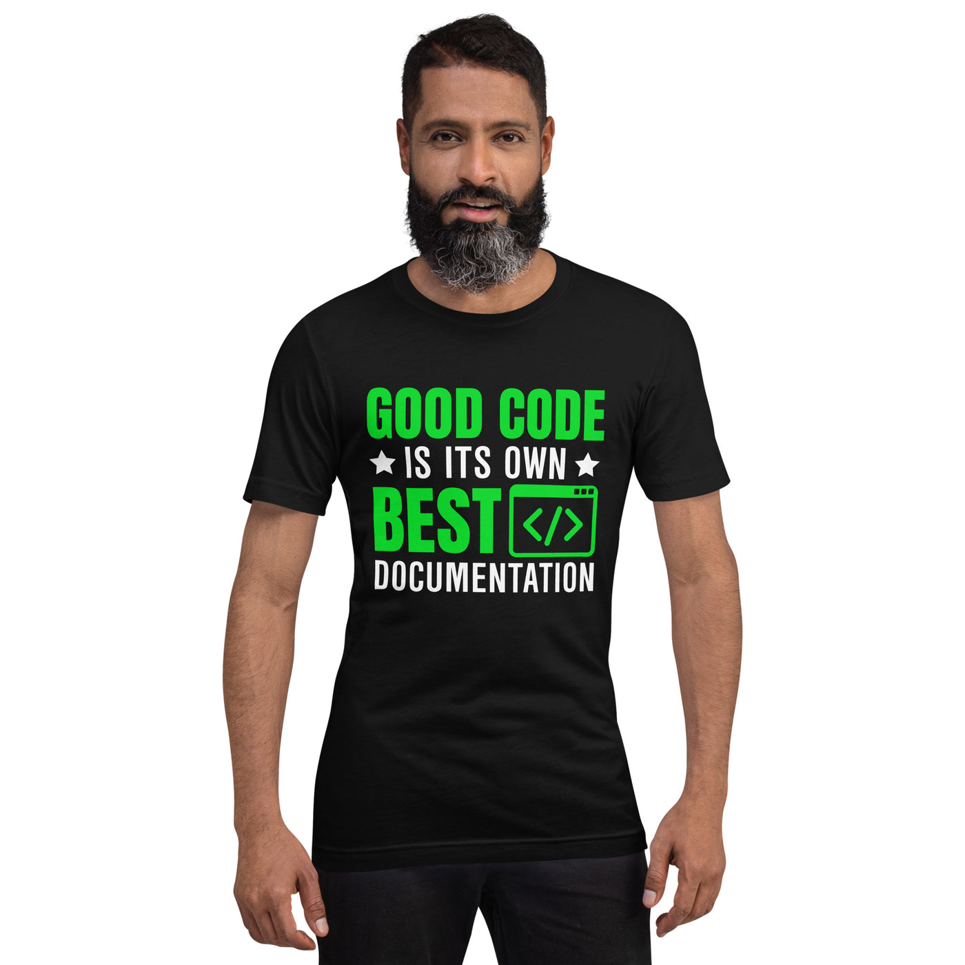 Good Code is in its own best documentation Unisex t-shirt