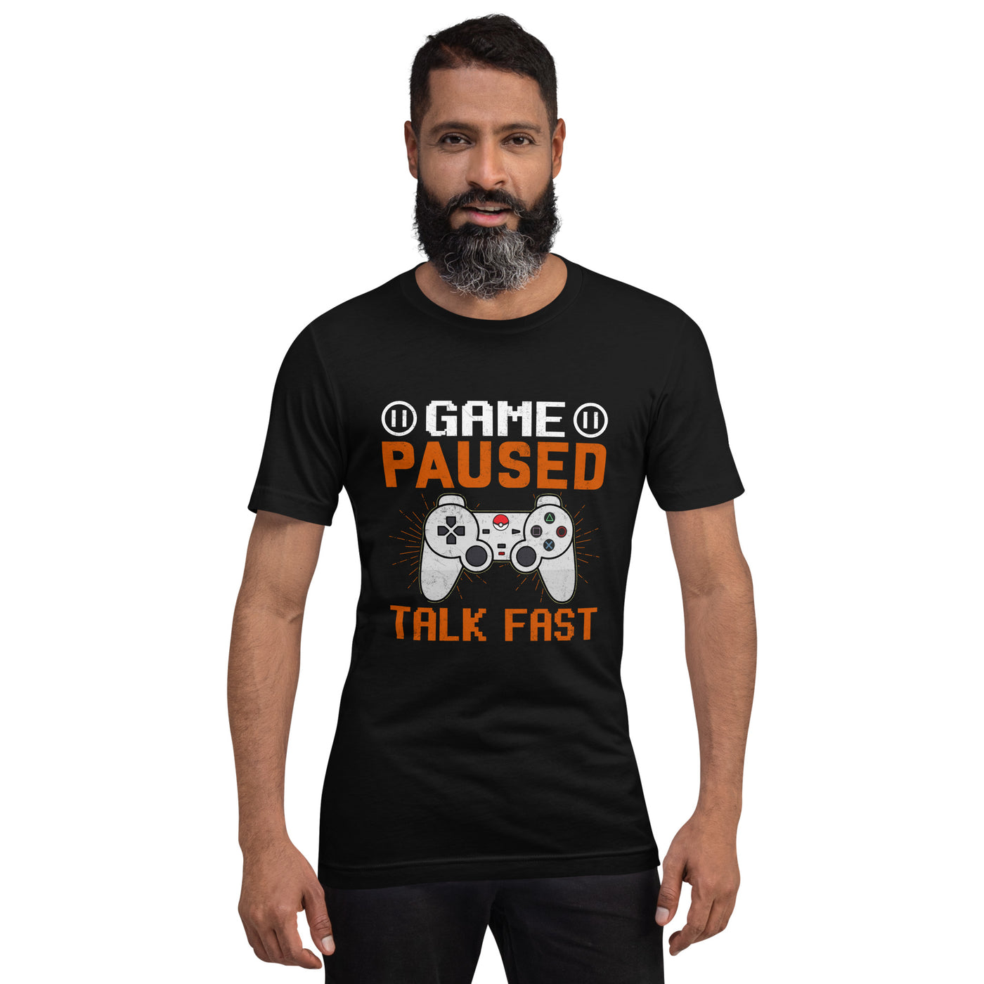 Game Paused, Talk Fast Unisex t-shirt