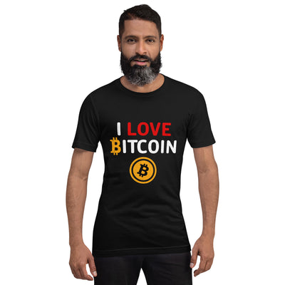 I Love Bitcoin - Unisex t-shirt