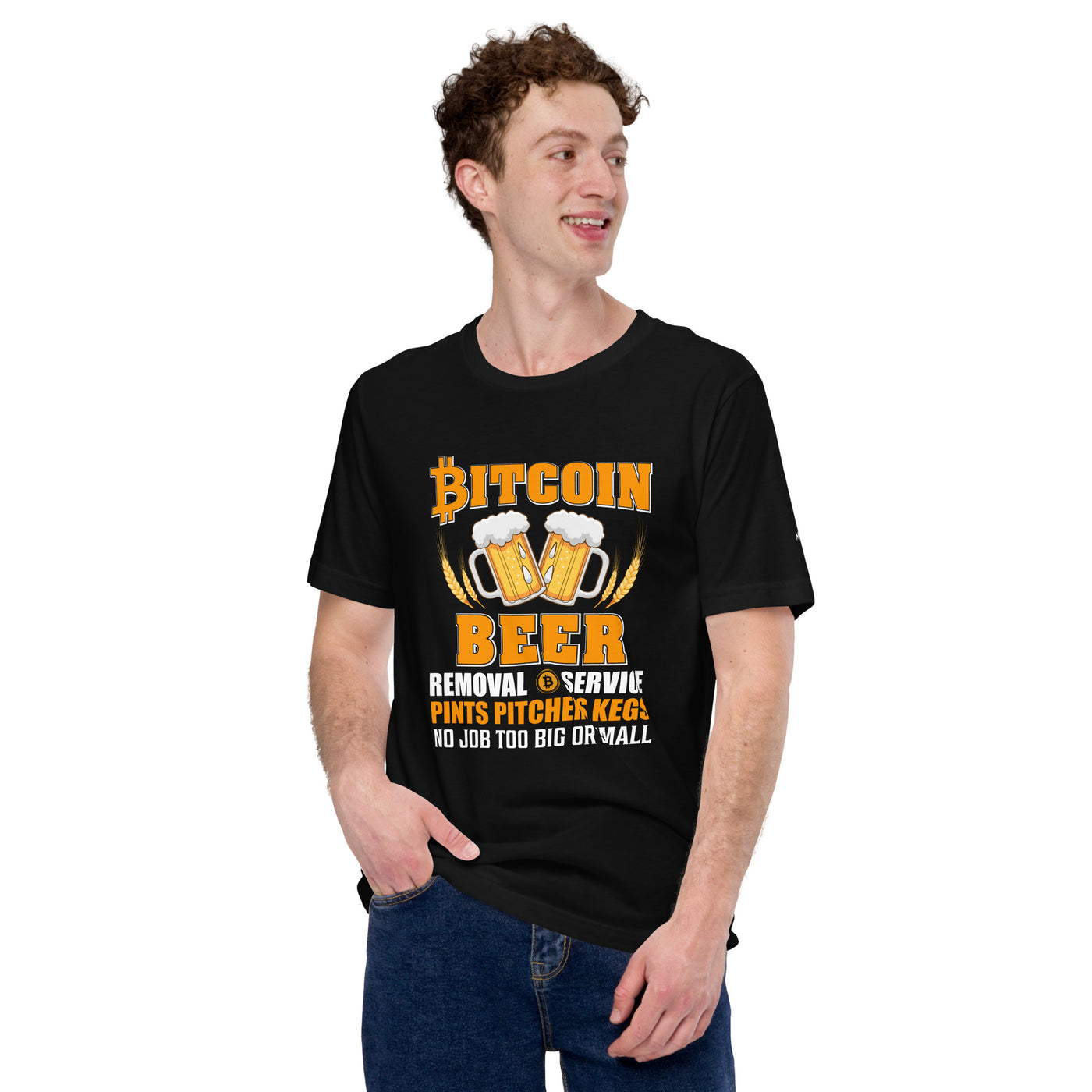 Bitcoin Beer Removal Service - Unisex t-shirt