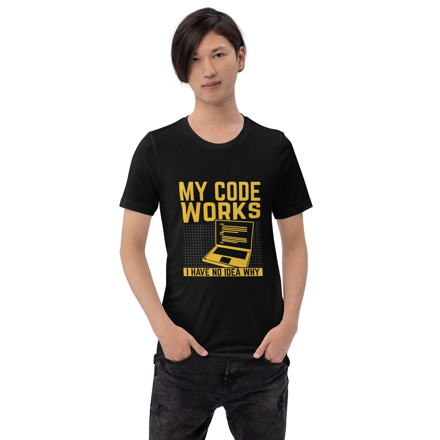 My Code works, I have no Idea why - Unisex t-shirt