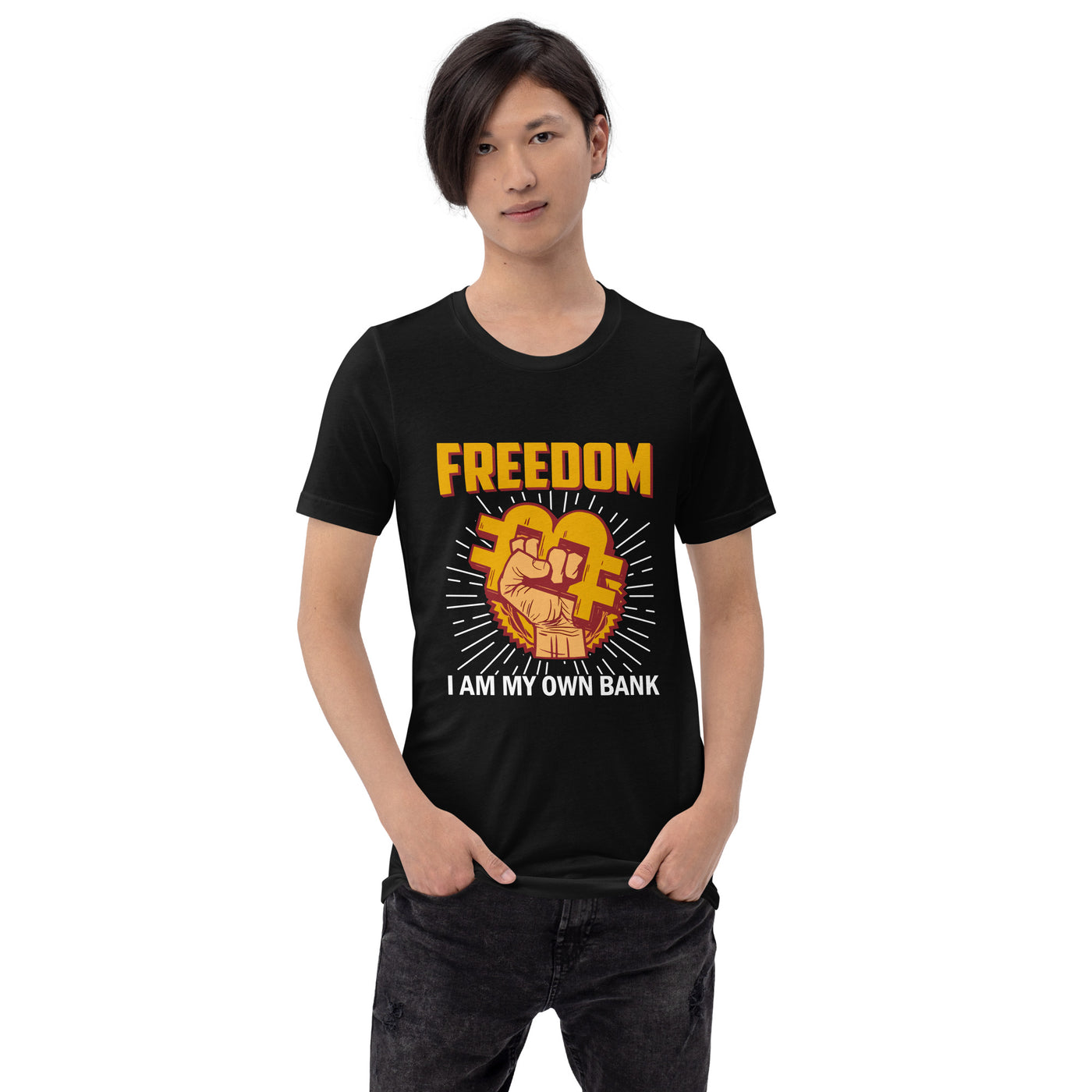 Bitcoin Freedom; I am my Own Bank - Unisex t-shirt