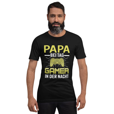 Papa Bei Tag Gamer in Der Nacht - Unisex t-shirt
