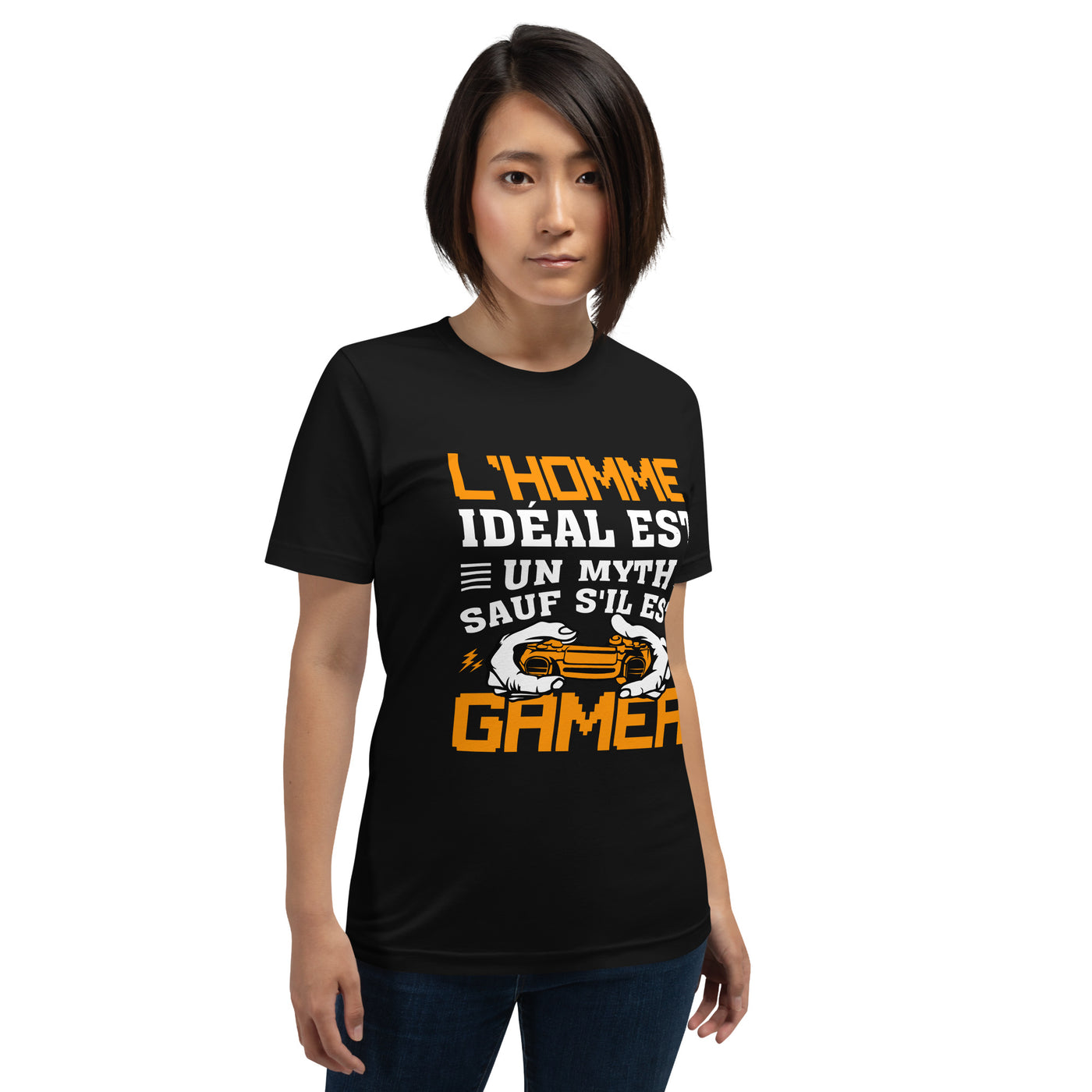 L'HOMME IDEAL EST UN MYTH SAUT SILEST GAMER - Unisex t-shirt