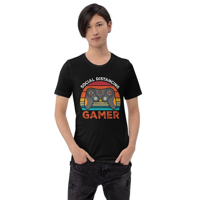 Social Distancing Gamer - Unisex t-shirt