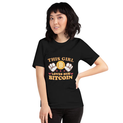 This girl Loves her Bitcoin - Unisex t-shirt