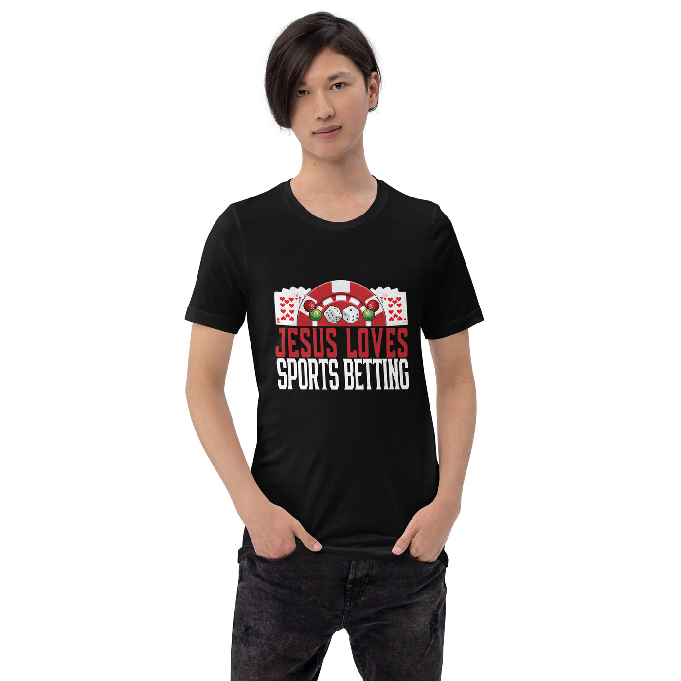 Jesus Loves Sports Betting - Unisex t-shirt