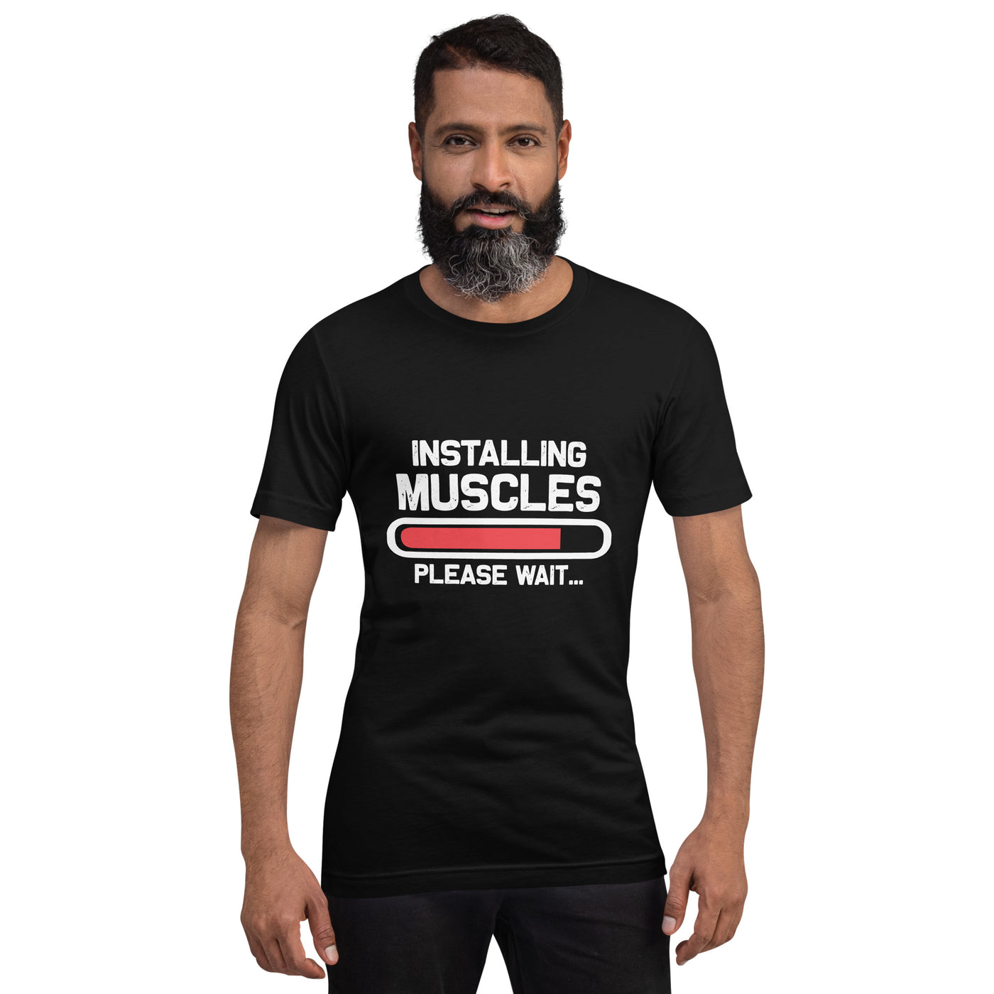 Installing Muscles Please Wait.... -  Unisex t-shirt