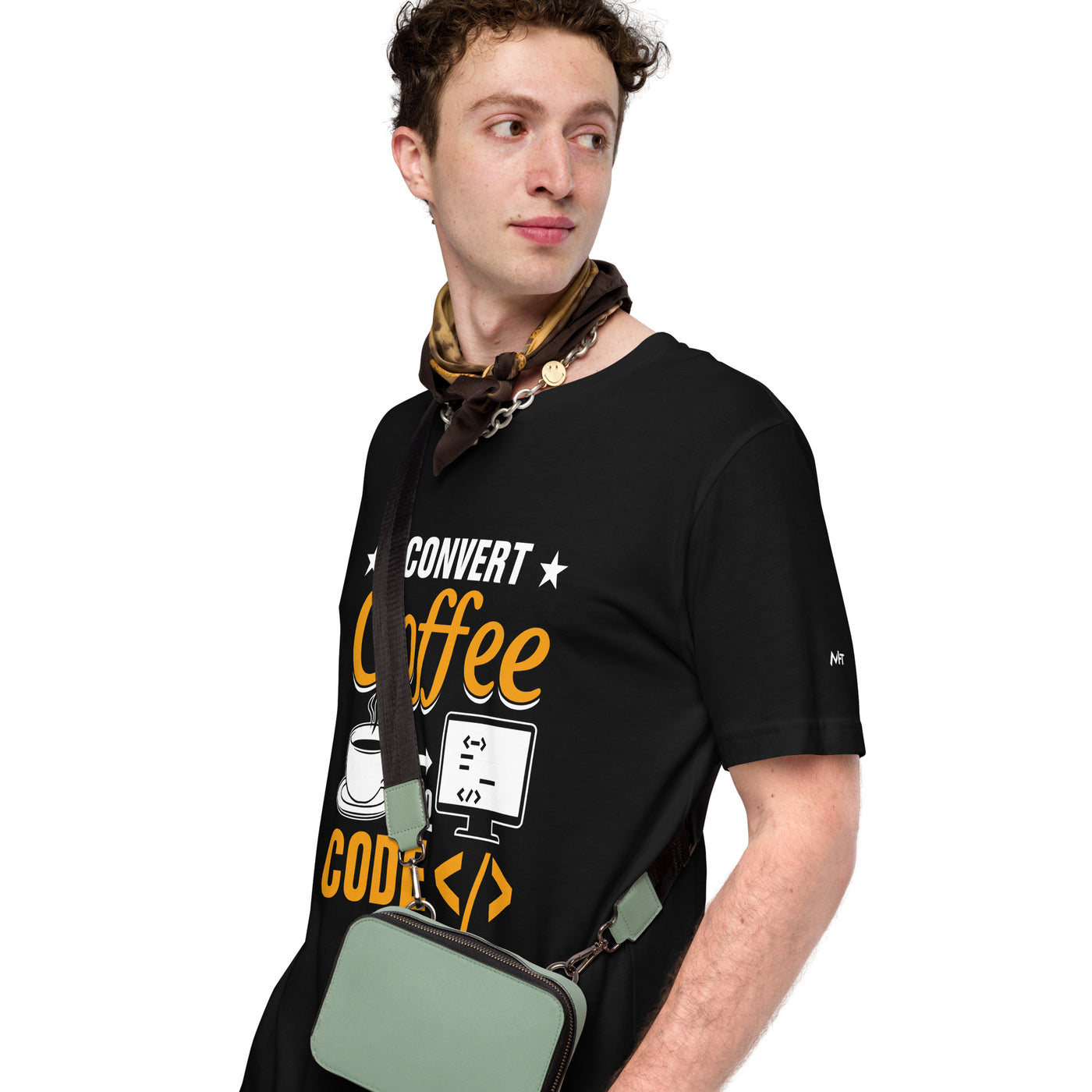 I Convert Coffee into Code </> - Unisex t-shirt