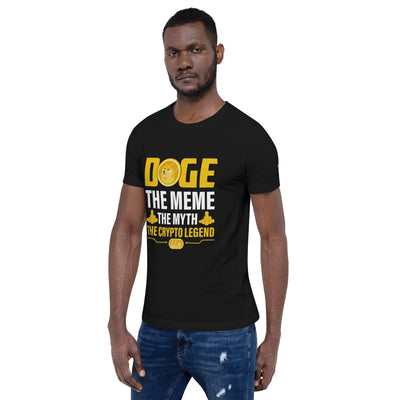 Doge the Meme, the Myth, the Crypto Legend - Unisex t-shirt