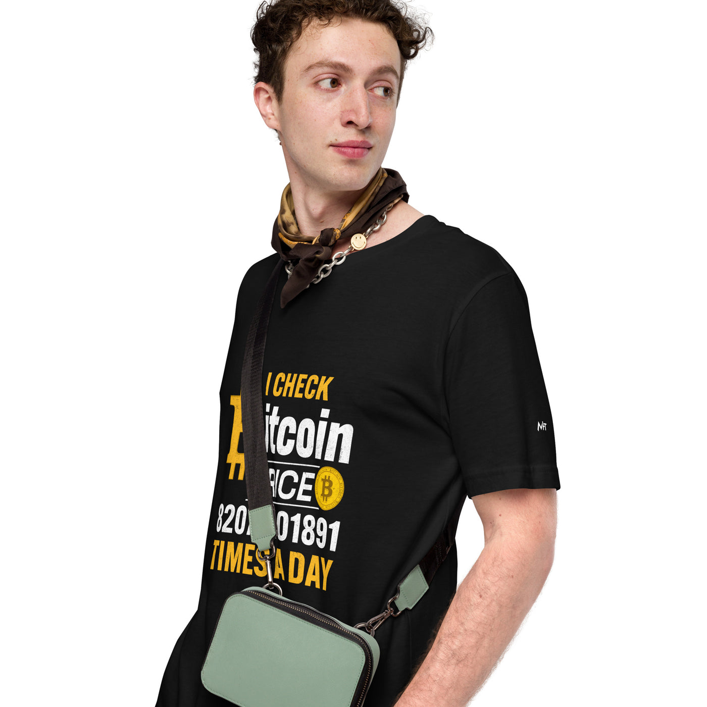 I check Bitcoin Price 82077401891 times a day - Unisex t-shirt