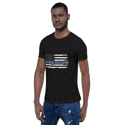 Patriotic Software Developer - Unisex t-shirt