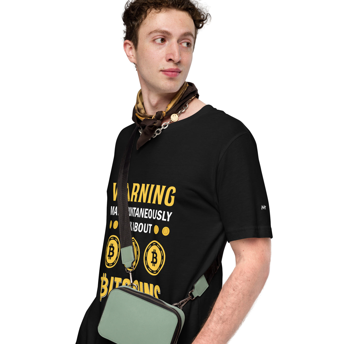Warning! May Spontaneously talk about Bitcoins - Unisex t-shirt