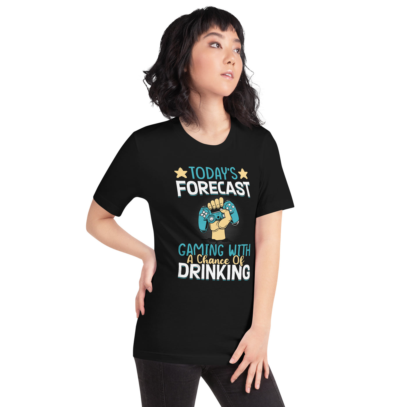 Today's Forecast - Gaming with a Chance of Drinking Unisex t-shirt